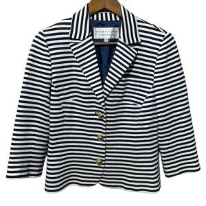EUC - Trina Turk - Breton Striped Blazer - size 8